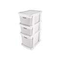 Cajonera Gavetero Estante simil Rattan 3 Cajones Blanco Cajonera Gavetero Estante simil Rattan 3 Cajones Blanco