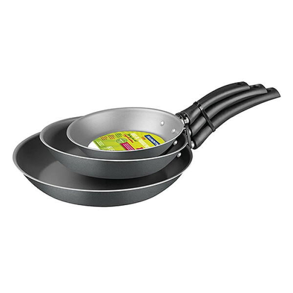 SET de 3 Sartenes TRAMONTINA TURIM -Aluminio Negro -20198/66 Sin color