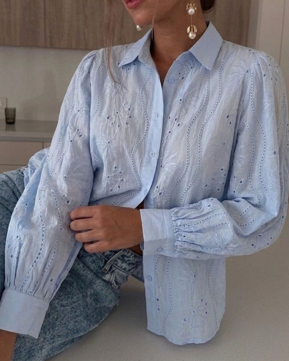 Camisa Darla - Celeste 