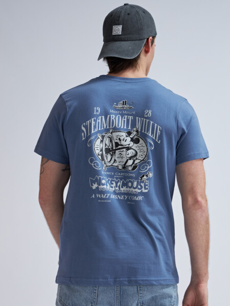 Camiseta manga corta -Mickey Azul Piedra