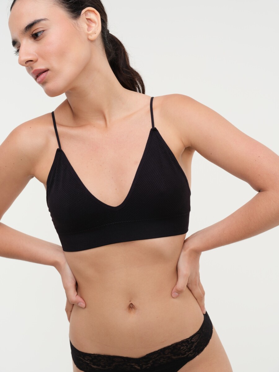 Bralette Palmer - Negro 