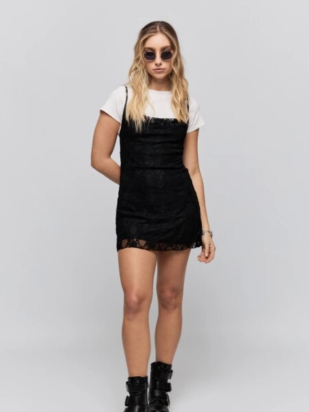 VESTIDO P.CAKE NARCISO NEGRO