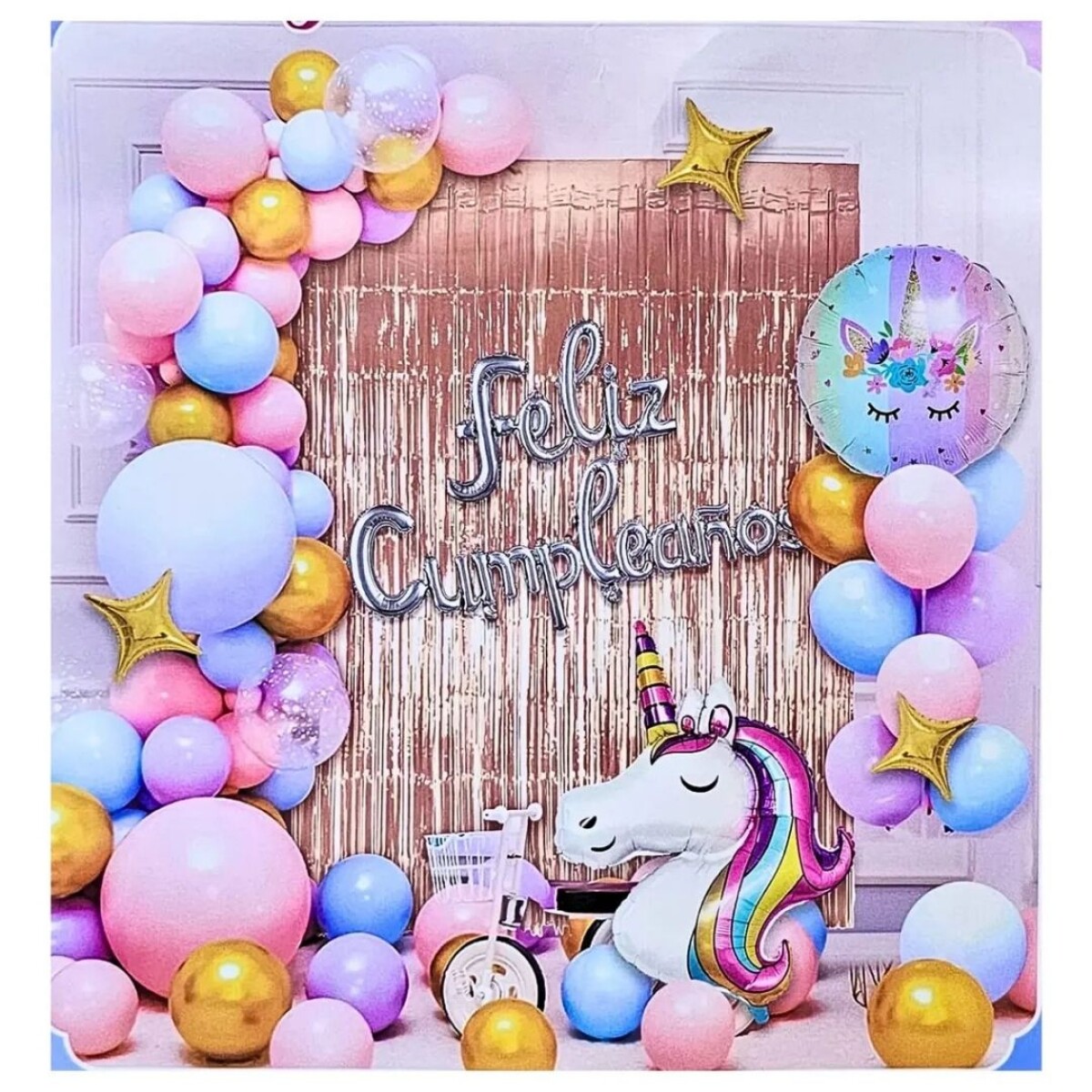 Kit De Decoración Para Cumpleaños Unicornio 
