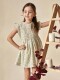 Vestido De Flores Con Smock Piedra