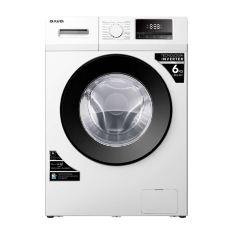 Lavarropas Automático Carga Frontal AIWA 6KG Inverter Blanco | AWLT06SW