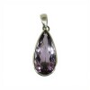 Dije Gota- Plata 925 - Zirconia lila -CP4625 conpiedra