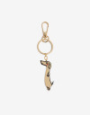 Llavero Metal Llavero Y Bag Charm Perro Salchicha - Combinacion Bicolor