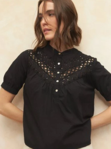 BLUZA ALLIE TEMPLES NEGRO