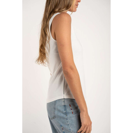Musculosa Algodón Peinado Nacar
