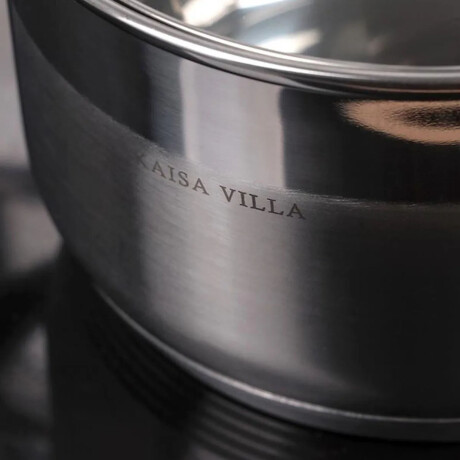 Olla Cacerola Con Tapa Vidrio 7.9L Acero Inoxidable D.26cm Plateado