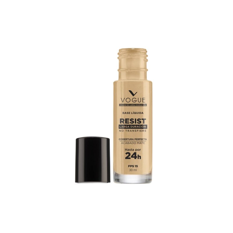 Base Liquida Resist Todo El Dia Avellana Vogue30Ml Base Liquida Resist Todo El Dia Avellana Vogue30Ml