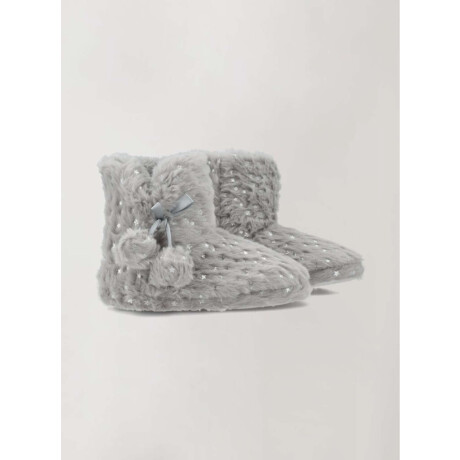 Bota pom Gris melange