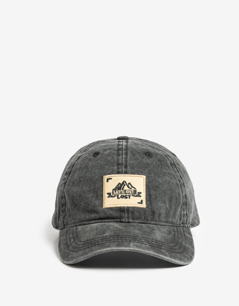 Caps No Gender Cap Men´s Collection Lavado Con Bordado - Negro