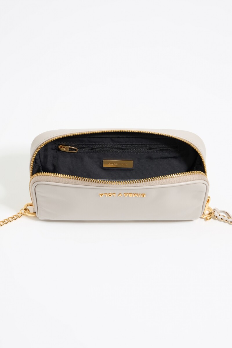 BOLSO BANDOLERA MINI PIEL BLAN Blanco