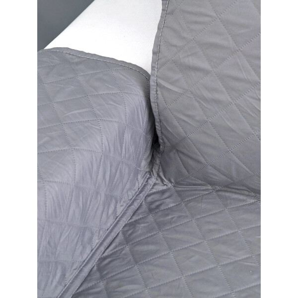 Cubre Sofá Sillón Protector Reversible 3 Cuerpos Cobertor Variante Color Gris