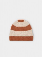 Gorro De Punto Con Rayas naranja