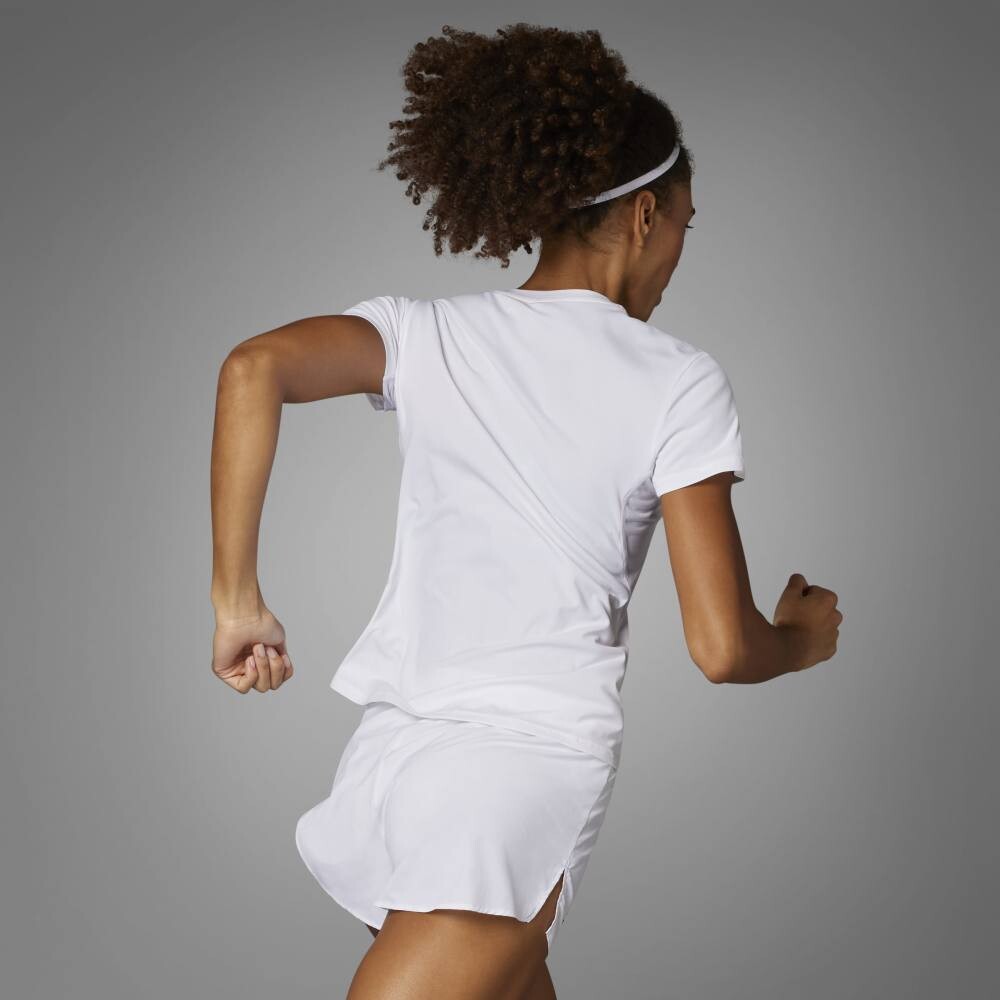 Polo Running Adizero E Tee Mujer White