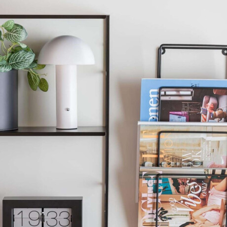 Lámpara de Mesa y Escritorio con Luz Led Tipo Hongo Champiñón Blanco