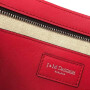 Cartera de cuero con tachas, ELLE WITH Rojo
