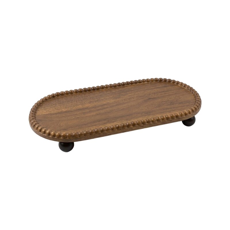 BANDEJA OVAL MARRON MED Unica