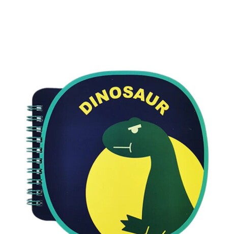 Cuaderno espiral dinosaurio azul