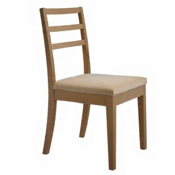 SILLA BAJA - MADERA CLARA - TAPIZADO TELA BEIGE SILLA BAJA - MADERA CLARA - TAPIZADO TELA BEIGE