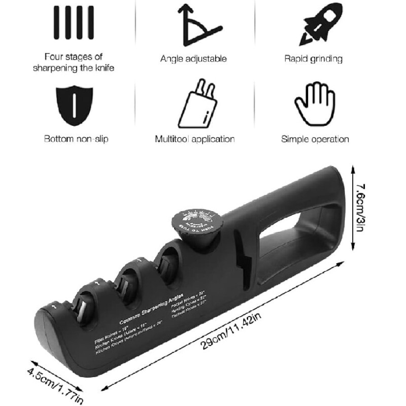 Afilador de cuchillos de tracción ajustable Afilador de cuchillos de tracción ajustable