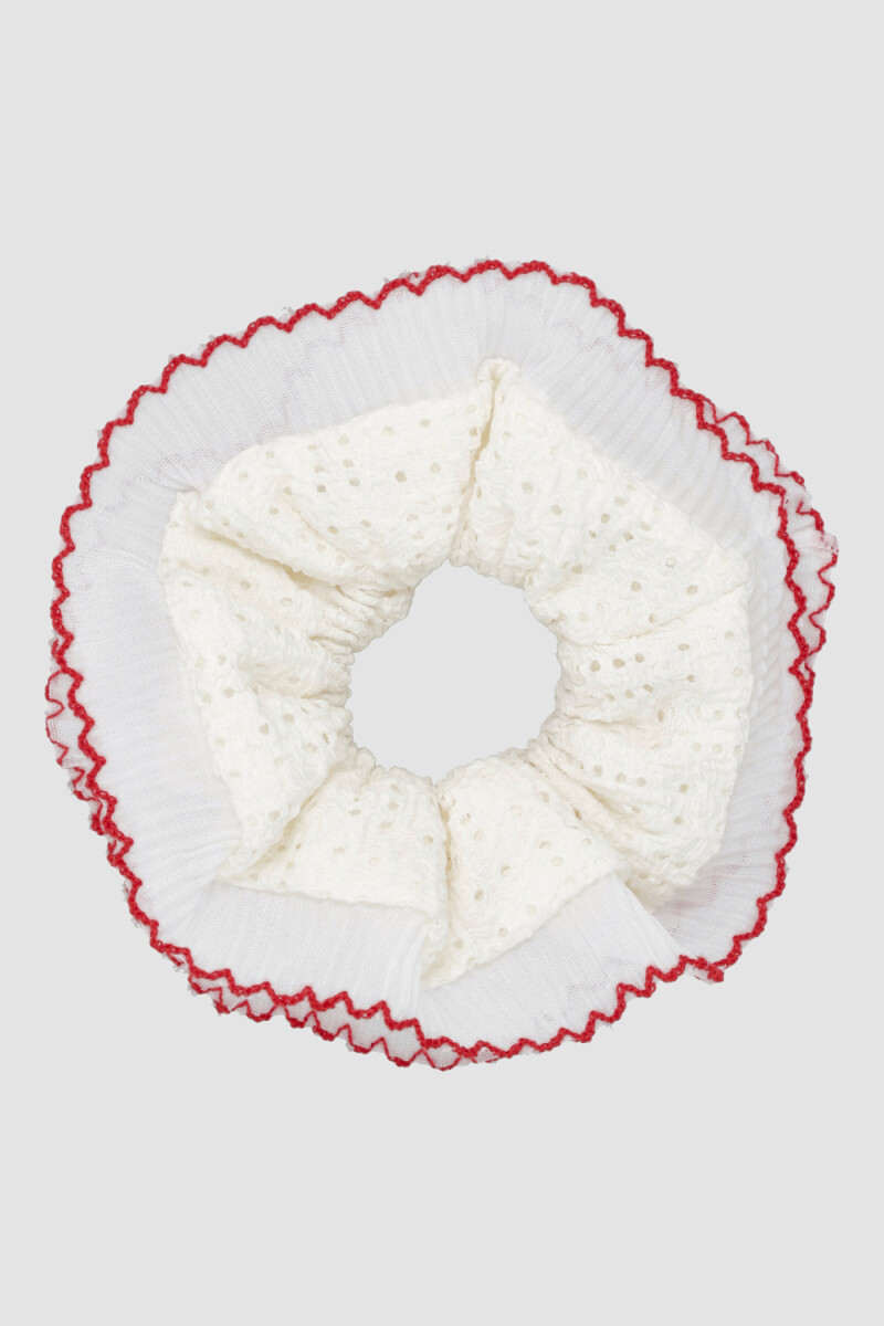 Gomita scrunchie - Blanco 