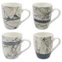 TAZON DE CERAMICA MARMOLADO 380ml BLANCO
