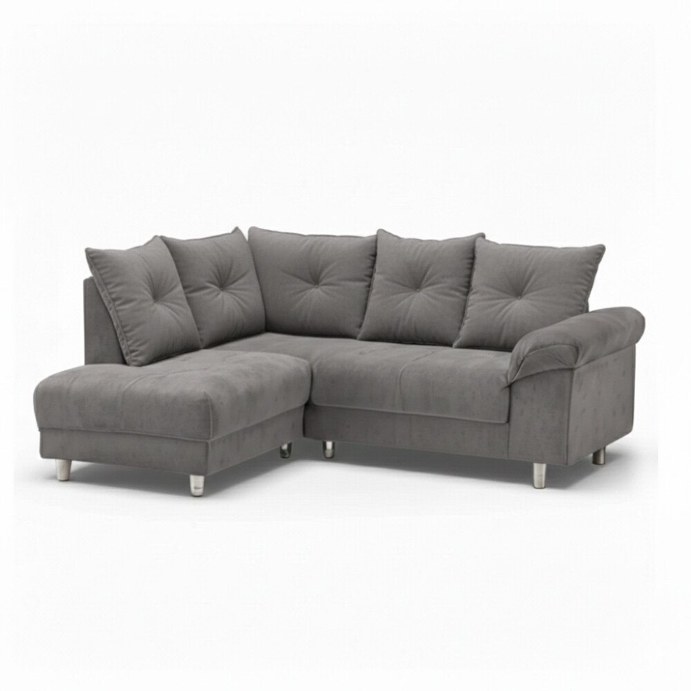 SOFÁ SILLÓN ESQUINERO RINCONERO CON CHAISE Gris