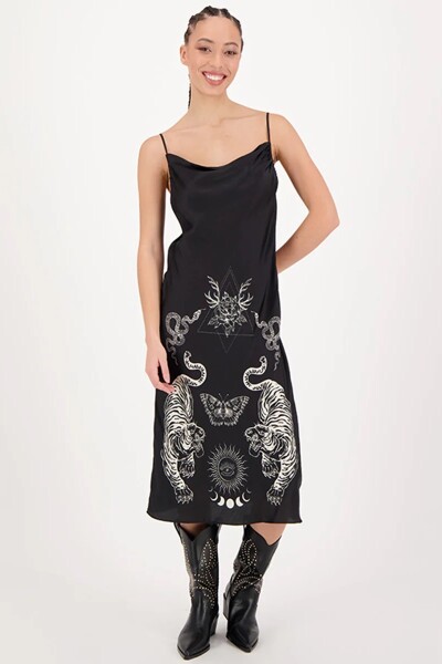 VESTIDO LARGO Negro