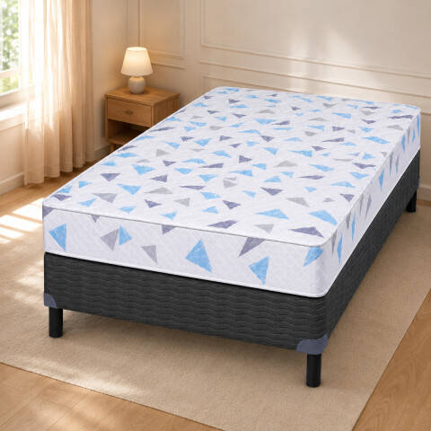 Conjunto Sommier AZURITA 1 Plaza y Media 110 x 190 x 23 Conjunto Sommier AZURITA 1 Plaza y Media 110 x 190 x 23