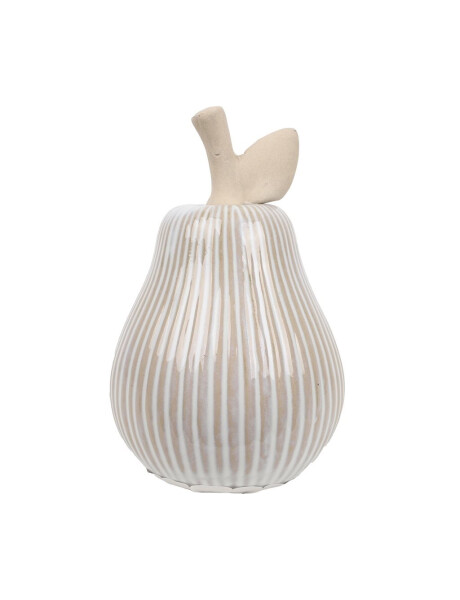 PERA CERAMICA ACANALADA 8.5x8.5x13CM TORNASOLADO PERA CERAMICA ACANALADA 8.5x8.5x13CM TORNASOLADO