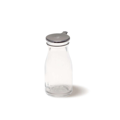 Lecherita Illy Vidrio Con Tapa De Acero Inoxidable