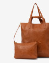 Shopper Shopper Con Doble Asa - Marron Suela