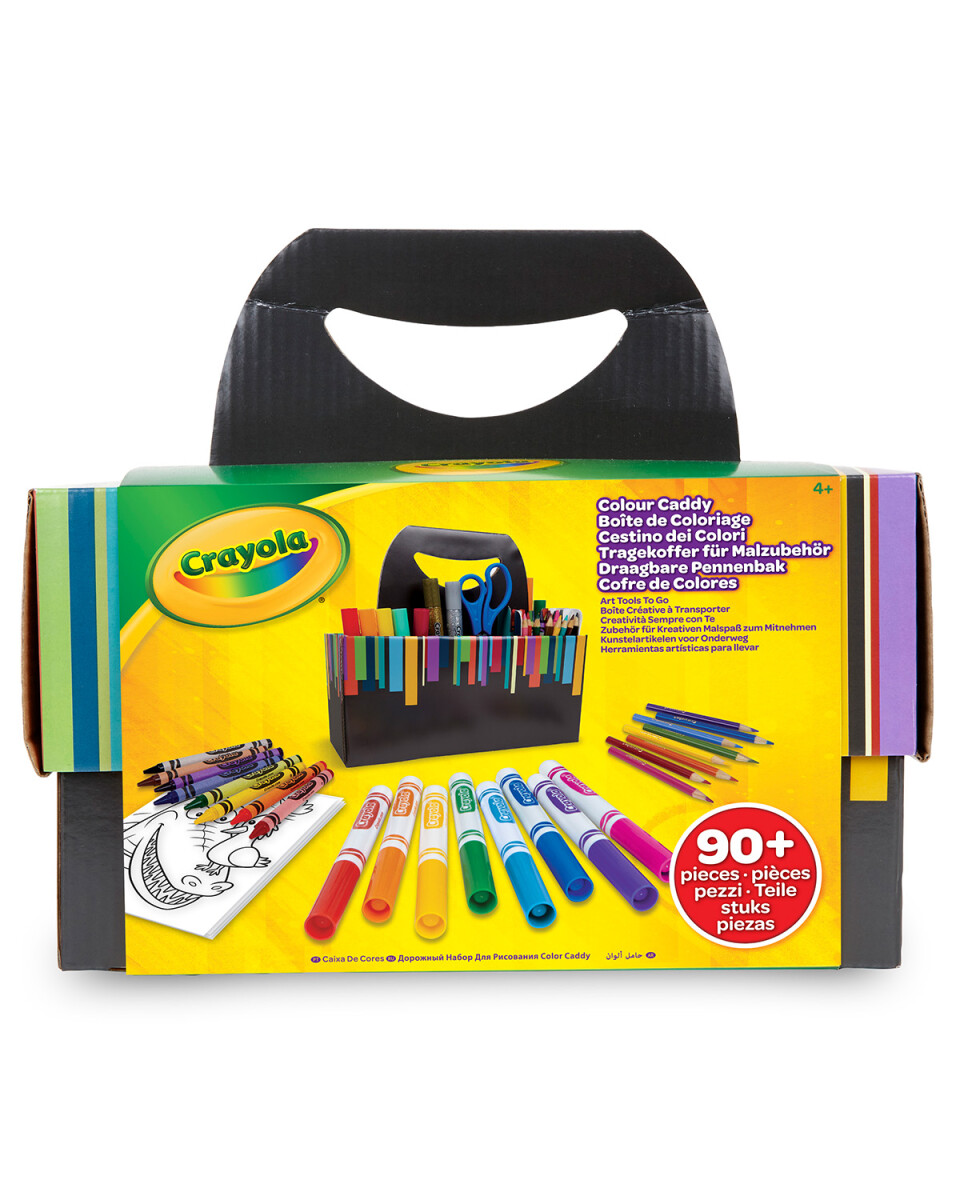 Maletín Crayola Caddy 90 piezas para pintar 