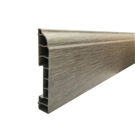 Zocalo de PVC 15mm X 80mm X 2,40 Mts Gris 6105 Zocalo de PVC 15mm X 80mm X 2,40 Mts Gris 6105