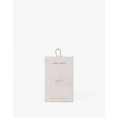 Cadena Acero Con Piedra Lunar Violeta Medio