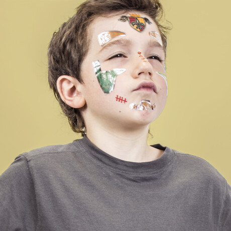 Maquillaje facial en stickers Caballero Sc