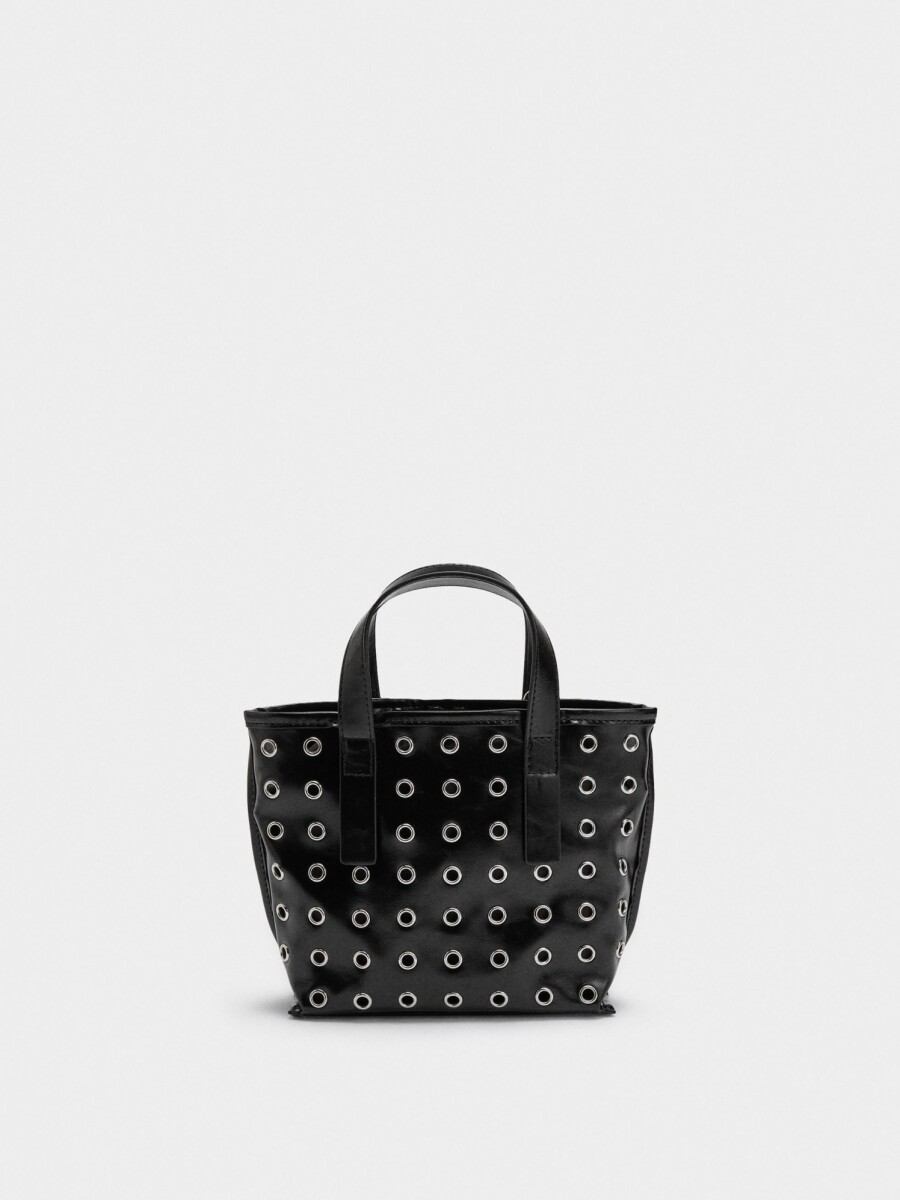 Bolso Tote Con Tachuelas Bolsa Interior negro