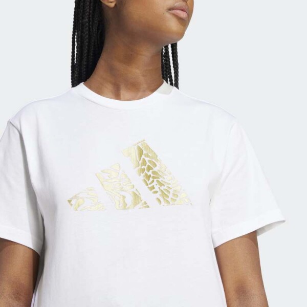 Remera Adidas Tech Metallic Graphic Blanco
