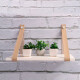 Estante con correas de cuero BEIGE