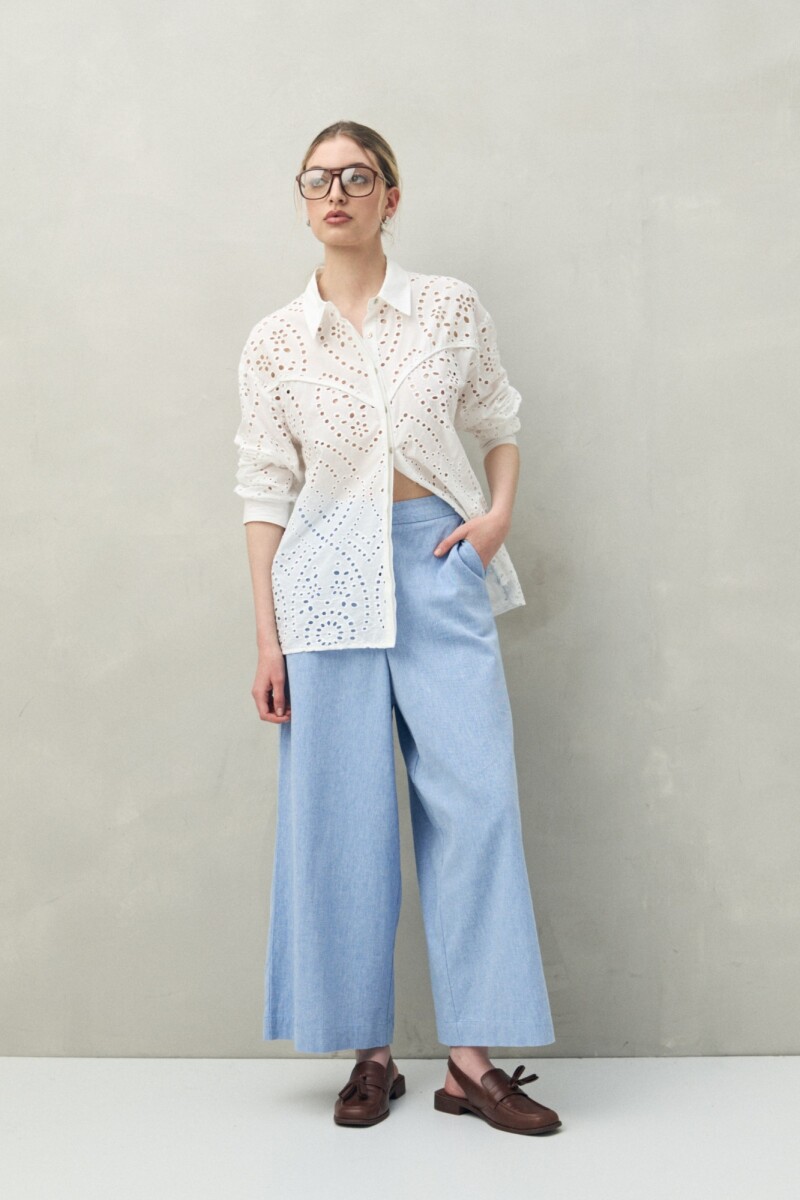 PANTALÓN ALESSIO Azul Melange