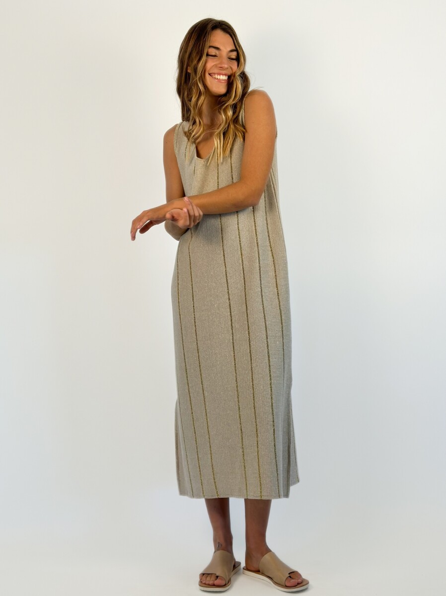 SOLERA TEJIDA VICENTA - BEIGE CON LUREX 