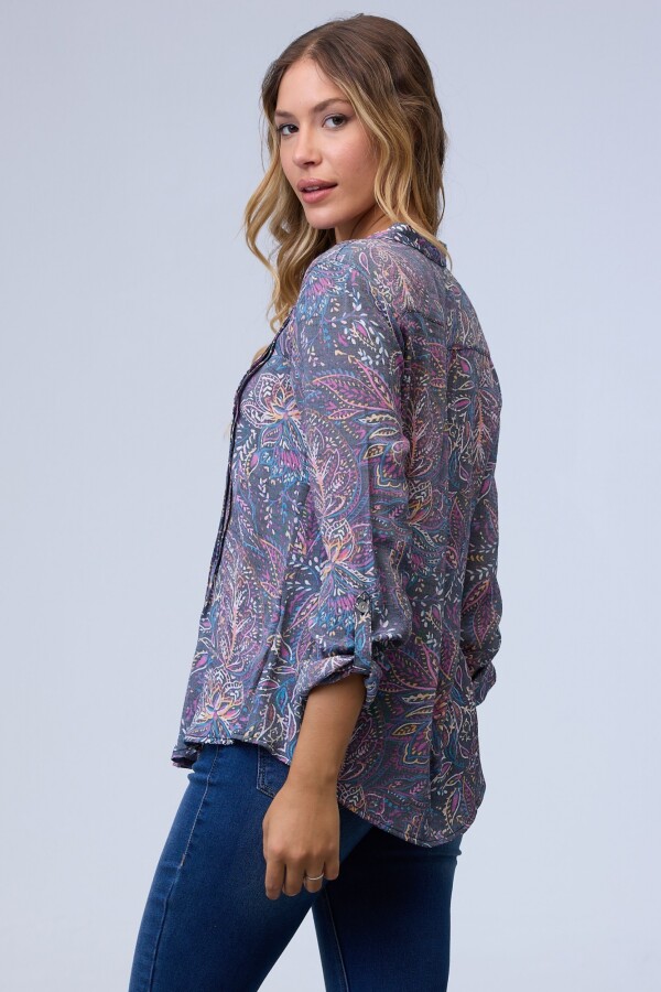 Camisa Print GRIS/MULTI