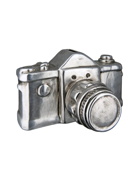 CAMARA ALCANCIA DE CERAMICA 11x16x10CM PLATA CAMARA ALCANCIA DE CERAMICA 11x16x10CM PLATA