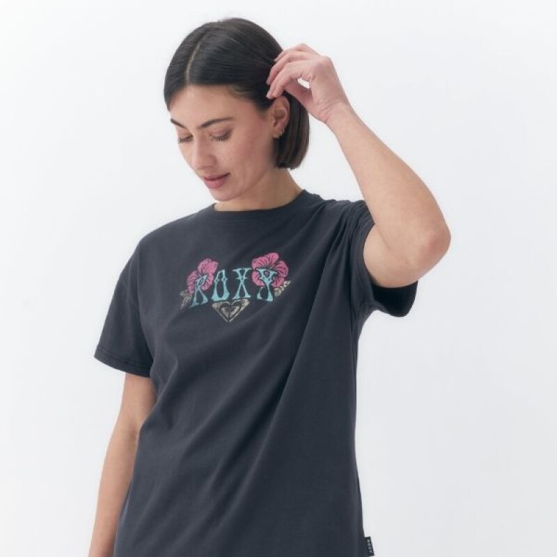 Remera Roxy Oversize Negro