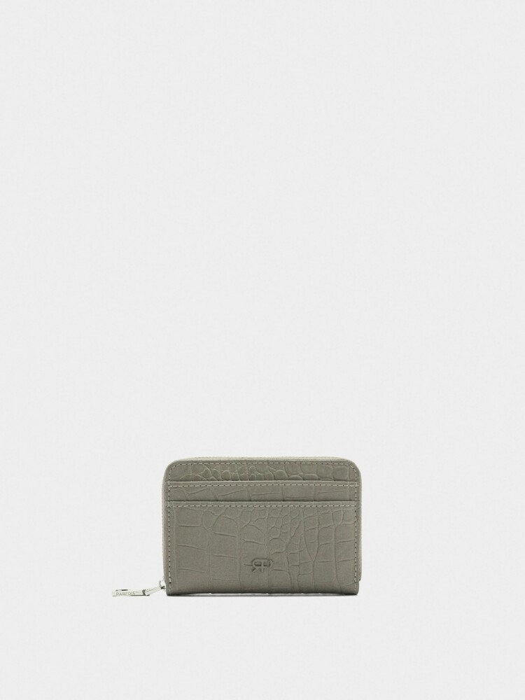 Cartera Con Grabado Animal Xs gris