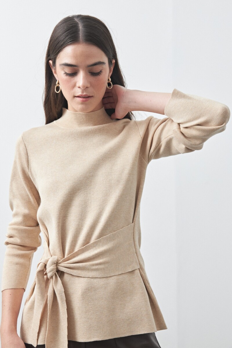 POLERA CORNELIA Beige Melange