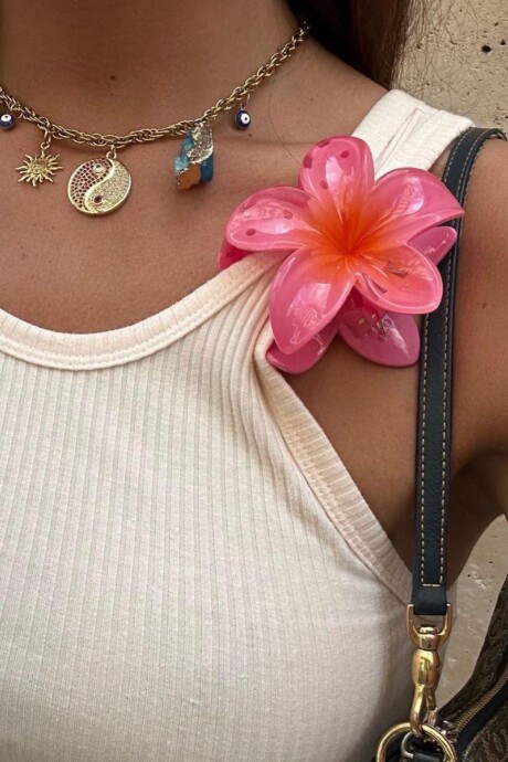 Broche de Pelo Hibisco / Salmón Broche De Pelo Hibisco / Salmón